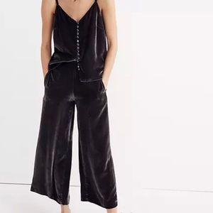 Madewell Velvet Huston Pull On Crop Pant